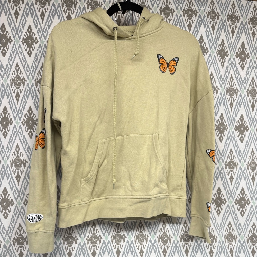 PETALS BY PETALS AND PEACOCKS Beige Butterfly Sweater